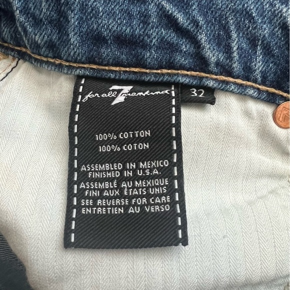 7 For All Mankind Baby Jo Crop Jean In Havana Rigid 32 - Picture 13 of 13